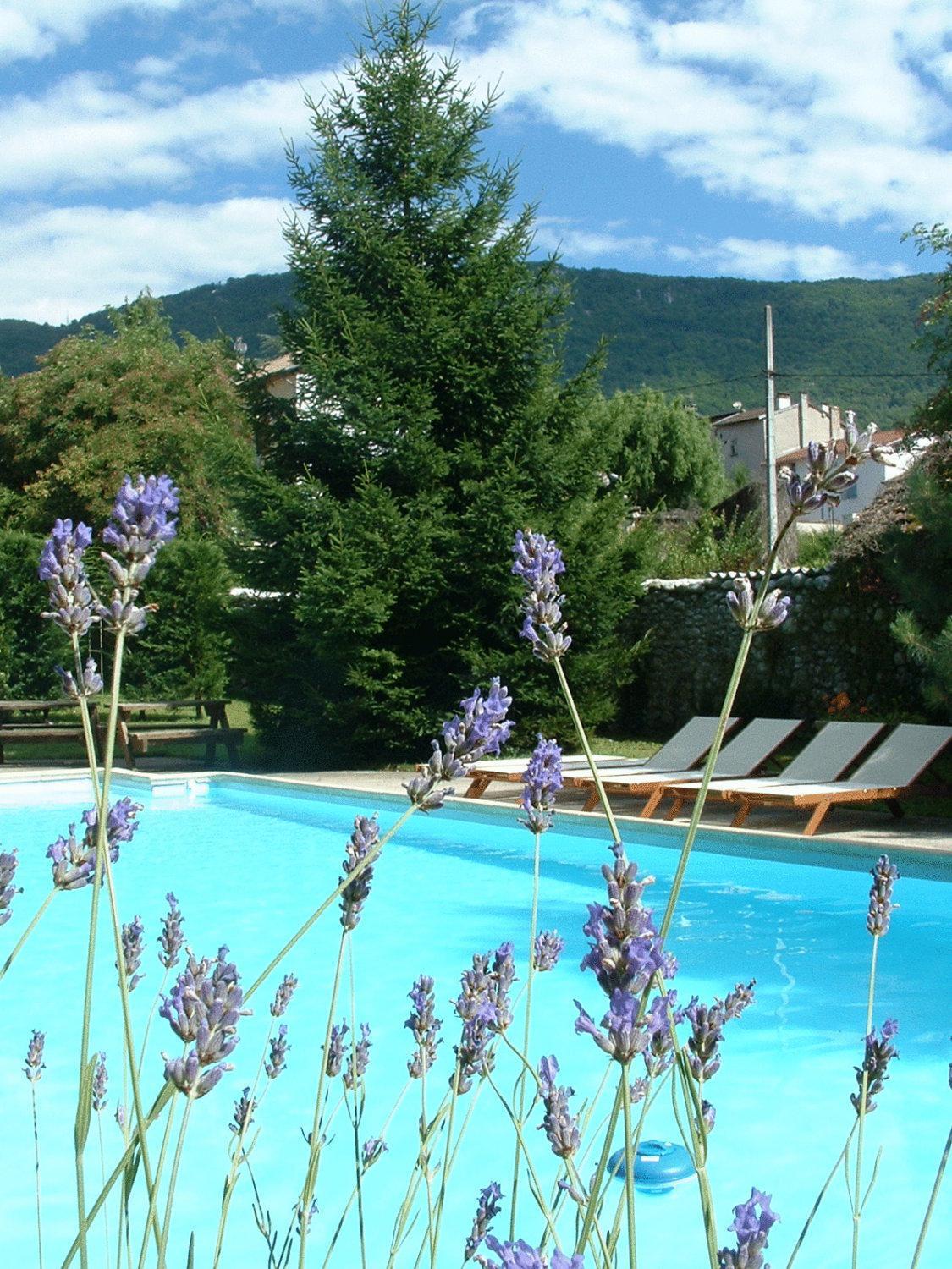 Logis Hotel Restaurant Le Castel Fleuri Saint-Jean-en-Royans Esterno foto